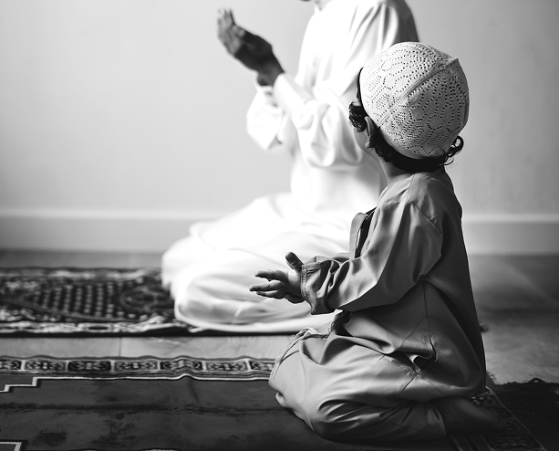 Children praying